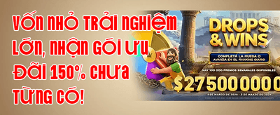 Thưởng Chào Mừng Tân Thủ 100% promotion